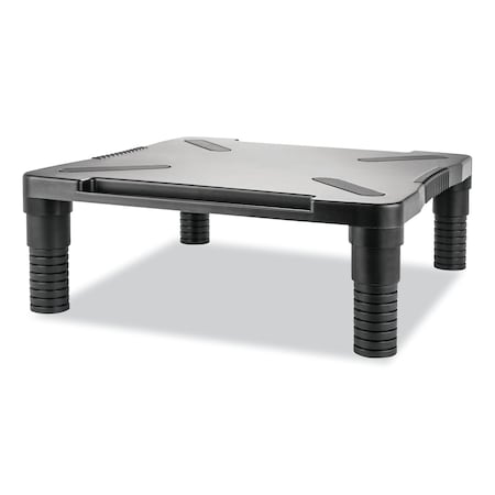 Innovera Single Level Monitor Riser, 13 1/8" x 13 1/2" x 4", Black IVR55010